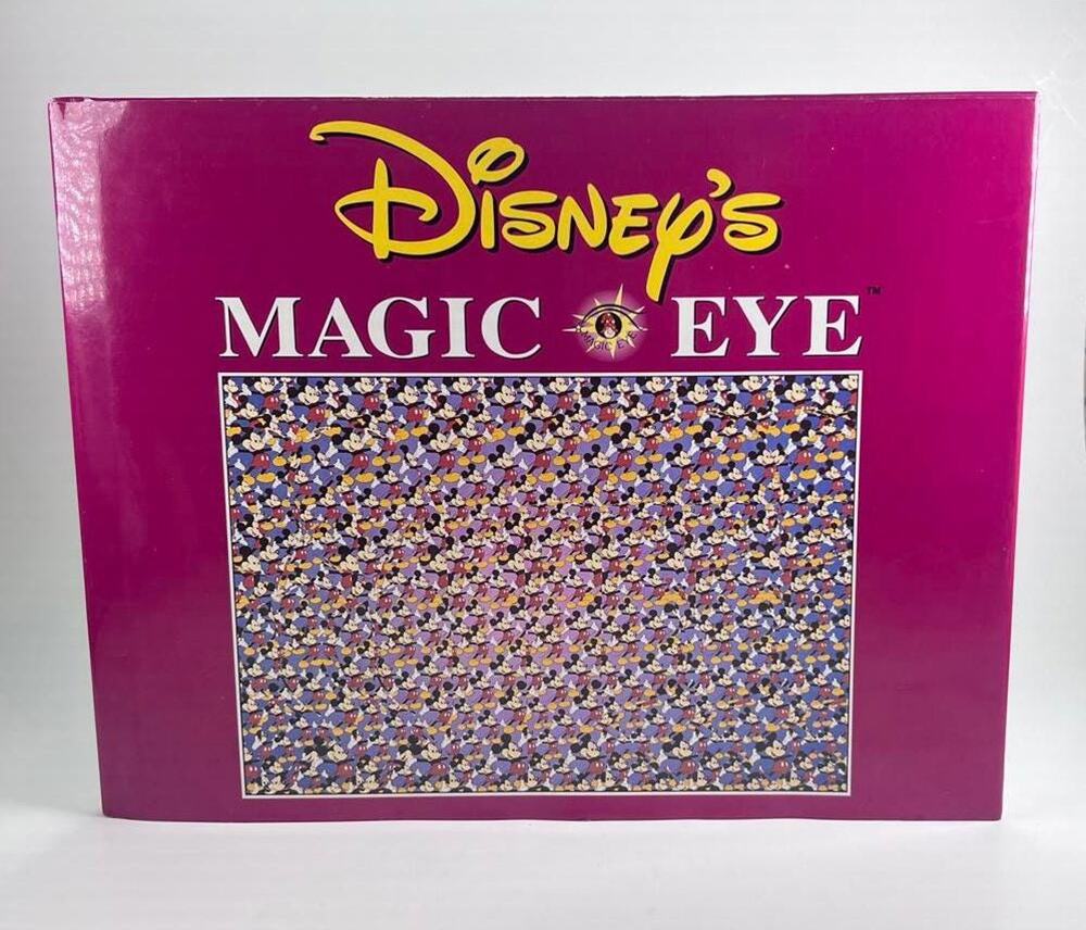 Disney's Magic Eye: 3D Illusions Book Vintage 90s Hardcover Book